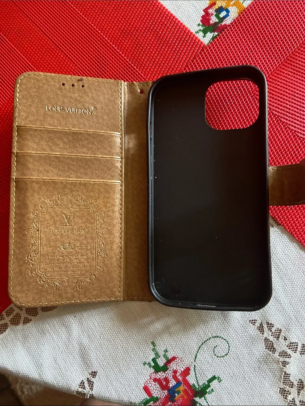 Luxury Brown Monogram Folio IPhone Case wallet